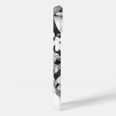 Schwarz-Grau-mit Monogramm-Girls-Volleyball Case-Mate iPhone Hülle (Rückseite / Rechts)