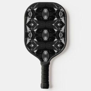 Schwarz-Grau-Moderne Silver-Muster Pickleball-Padd Pickleball Schläger