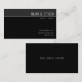Schwarz/Grau, moderne Visitenkarte (Vorne/Hinten)