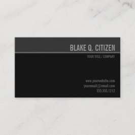 Schwarz/Grau, moderne Visitenkarte