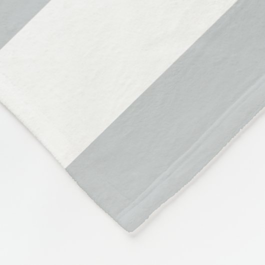 Schwarz-Grau-Monogramm-Streifen | Fleece Blanket (Ecke)