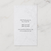 Schwarz-Grau-Monogramm-Visitenkarte für das vertik Visitenkarte (Rückseite)