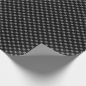 Schwarz & Grau Muster Geschenkpapier (Ecke)