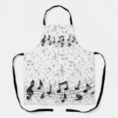 Schwarz-Grau-Noten Schürze (Vorderseite)