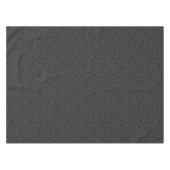 Schwarz-Grau-Ornament-Muster antikes Design Tischdecke (Vorderseite (Horizontal))