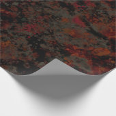 Schwarz-Grau-Paint-Splash Abstrakt Geschenkpapier (Ecke)