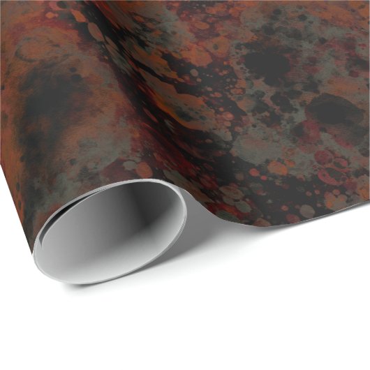 Schwarz-Grau-Paint-Splash Abstrakt Geschenkpapier (Rolleneckpunkt)