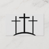 Schwarz-Grau-Pastor oder Deacon-Foto Visitenkarte (Rückseite)