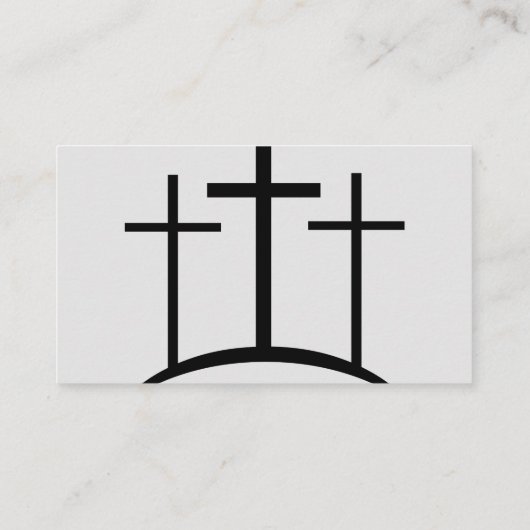 Schwarz-Grau-Pastor oder Deacon-Foto Visitenkarte (Rückseite)