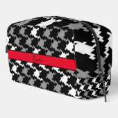 Schwarz & Grau personalisieren Toilettenbeutel Waschbeutel (Rechte Ecke)