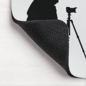 Schwarz-Grau-personalisiert Mousepad (Ecke)