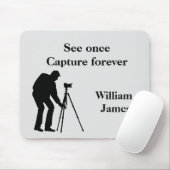 Schwarz-Grau-personalisiert Mousepad (Mit Mouse)