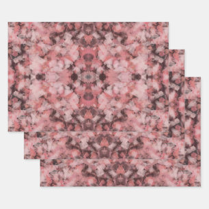 Schwarz Grau Pink Weiß Moderne Geometrische Abstra Geschenkpapier Set
