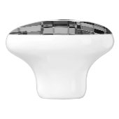 Schwarz-Grau-Plätze Stadtbezauberung Zimmer Design Keramikknauf (Seitenansicht)