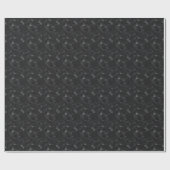 Schwarz/Grau-Quadrate Geschenkpapier (Flach)