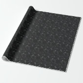 Schwarz/Grau-Quadrate Geschenkpapier (Ungerollt)