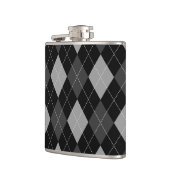 Schwarz-Grau-Raute Flachmann (Links)