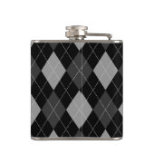 Schwarz-Grau-Raute Flachmann (Rückseite)