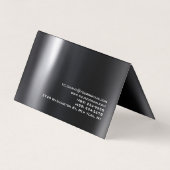 Schwarz-Grau-Rot-Haar Stylist-Salon Visitenkarten (Rückseite)