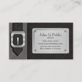 Schwarz-Grau-Saddlebag Visitenkarte (Vorderseite)