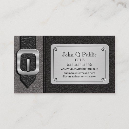 Schwarz-Grau-Saddlebag Visitenkarte (Vorderseite)