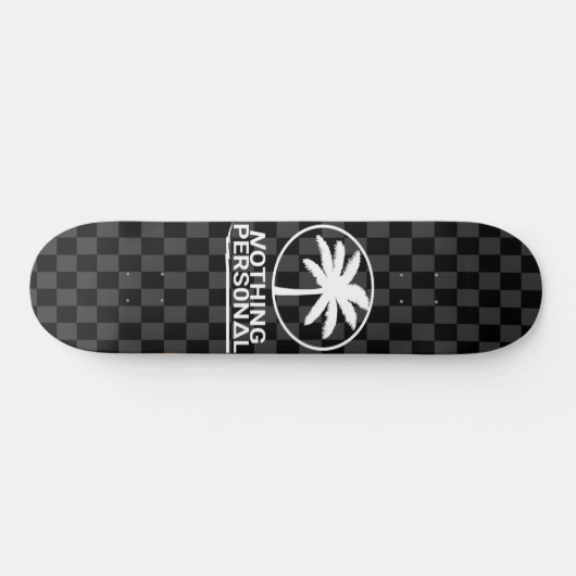 Schwarz-Grau-Schachbrettmuster Skateboard (Horizontal)