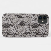 Schwarz-Grau-Schlange-Skin-Design Case-Mate iPhone Hülle (Rückseite (Horizontal))