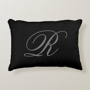 Schwarz-Grau-Schlichtes Minimalistisches Hinzufüge Dekokissen