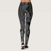 Schwarz-Grau-Schmetterglas Leggings (Rückseite)