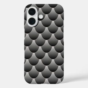 Schwarz-Grau-Skala iPhone 16 Hülle