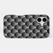 Schwarz-Grau-Skala iPhone 16 Hülle (Rückseite (Horizontal))