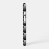 Schwarz-Grau-Skala iPhone 16 Hülle (Linke Seite)