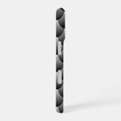 Schwarz-Grau-Skala iPhone 16 Hülle (Rechte Seite)