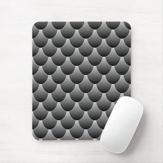 Schwarz-Grau-Skala Mousepad (Mit Mouse)