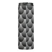 Schwarz-Grau-Skala Thermosbecher (Rückseite)