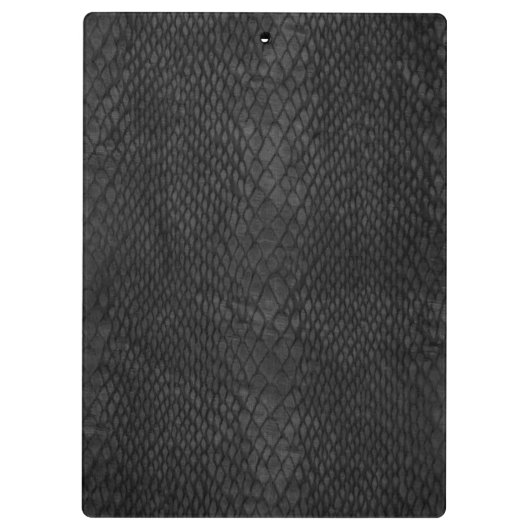 Schwarz-Grau-Snakeskin-Muster-Zwischenablage Klemmbrett (Rückseite)