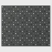 Schwarz Grau spielend Pixel Nahtloses Muster Geschenkpapier (Flach)