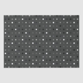 Schwarz Grau spielend Pixel Nahtloses Muster Seidenpapier