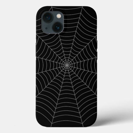 Schwarz-Grau-Spinnennetz Halloween-Muster Case-Mate iPhone Hülle (Rückseite)