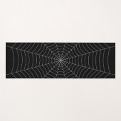 Schwarz-Grau-Spinnennetz Halloween-Muster Yogamatte (Vorderseite (Horizontal))