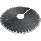 Schwarz-Grau-Sternenhimmel Polyester Weihnachtsbaumdecke (Schrägansicht)
