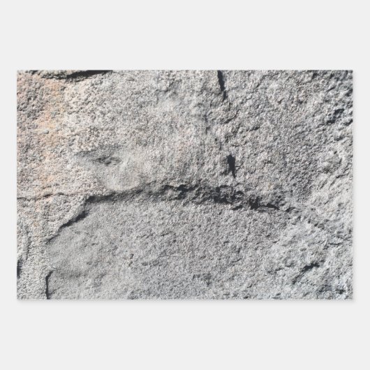 Schwarz-Grau-Stone-Gesichter Geschenkpapier Set (Vorderseite 3)