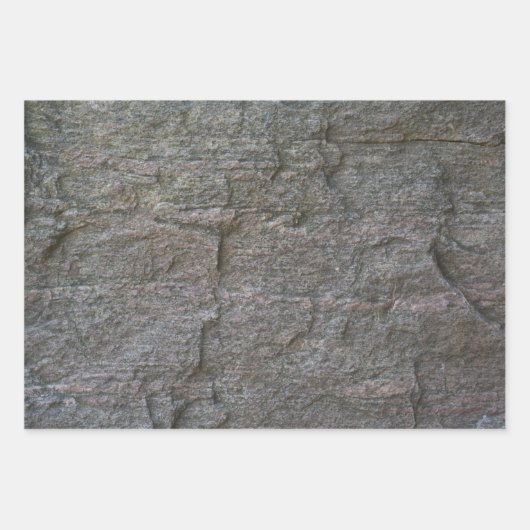 Schwarz-Grau-Stone-Gesichter Geschenkpapier Set (Vorderseite 2)