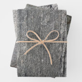 Schwarz-Grau-Stone-Gesichter Geschenkpapier Set (Beispiel)