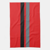 Schwarz-Grau-Streifen Handtuch (Vertikal)