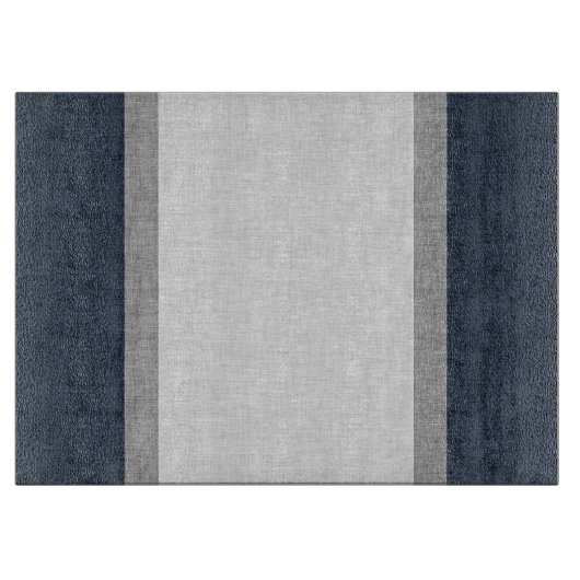 Schwarz-Grau-Streifen-Schnittmuster Schneidebrett (Vorderseite)