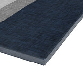 Schwarz-Grau-Streifen-Schnittmuster Schneidebrett (Ecke)