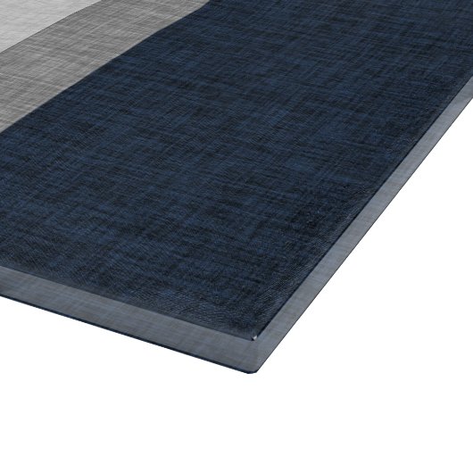 Schwarz-Grau-Streifen-Schnittmuster Schneidebrett (Ecke)