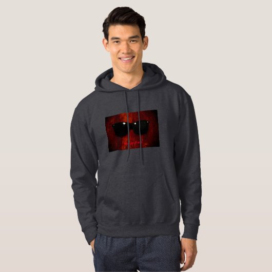 Schwarz-Grau-Sweatshirt - Basic Hooded Sweatshirt (Vorne ganz)