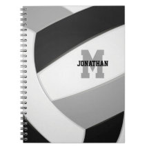 Schwarz-Grau-Team farbig Jungs-Volleyball